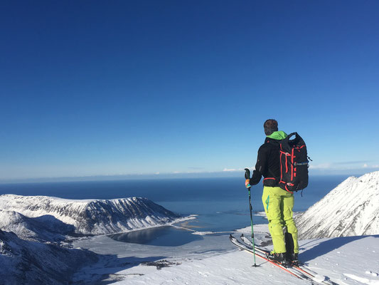 Gipfelblick vom Breidtinden, Norwegen