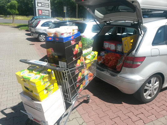 Vor dem Lager: Balu kauft für 165 hungrige Pfadfinder ein