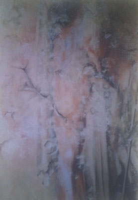 Toile peinte thème Pompei.