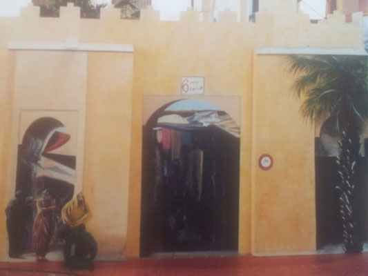 Montage et peinture pour stand "foire expo" thème Maroc. (évenementiel).