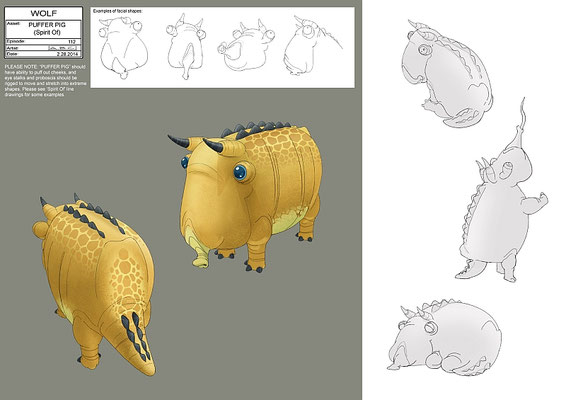 Puffer Schwein Illustration von Amy Beth Christenson