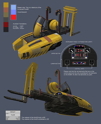 Gabelstapler Illustration von Chris Voy