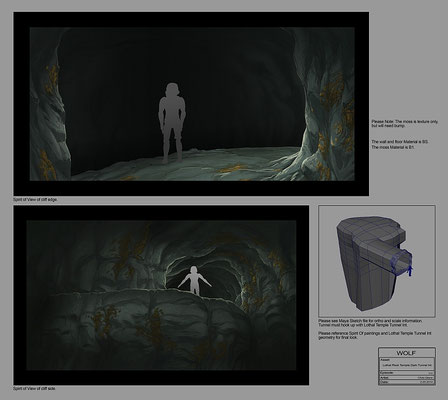 Tunnel im Jedi Tempel Illustration von Chris Glenn