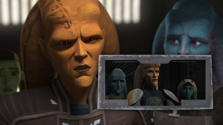 Sein Versprechen, nach Ryloth zurückzukehren, macht Cham Syndulla in dem Roman "Dark Lords of the Sith" und der Serie "Star Wars Rebels" wahr.