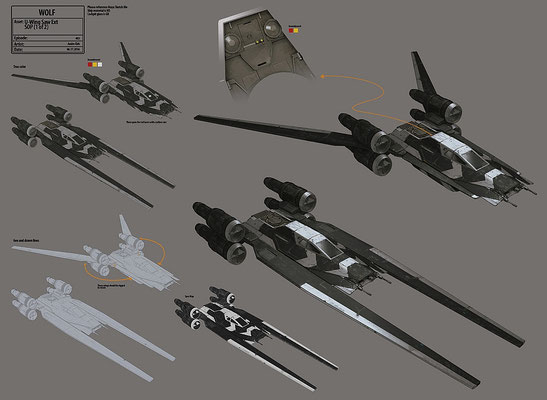 Saws U-Wing / Konzeptzeichnung von Andre Kirk
