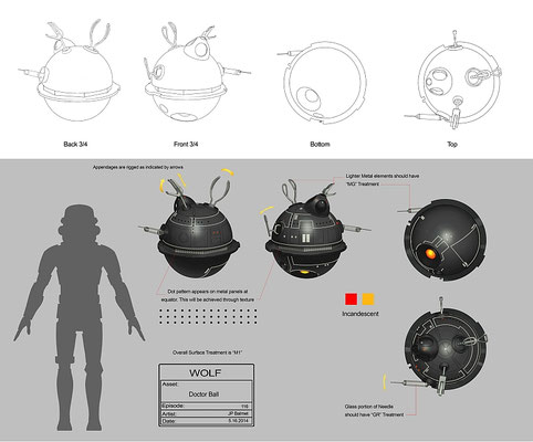 Verhördroide Illustration von John-Paul Balmet