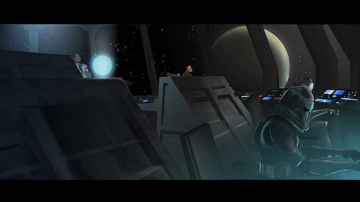 Jedi-Transporter-Brücke mit Wolfpack Troopern Beleuchtungs-Konzept 
