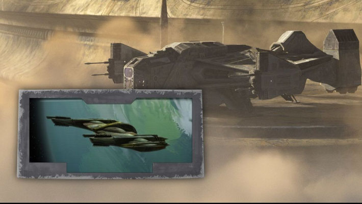 In dieser Episode fliegt Cad Bane ein neues Schiff, die Justifier, und nicht mehr die aus The Clone Wars bekannte Xanadu Blood. Die Justifier wurde bereits für The Clone Wars entworfen und sollte in einer Episode mit Bane und Boba Fett eingesetzt werden.