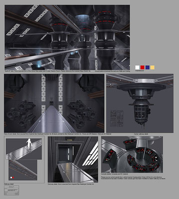 Sternzerstörer Maschinenraum Illustration von Chris Glenn