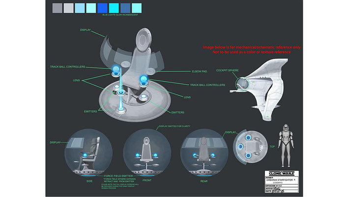 Finales Design des Piloten Sitzes / Umbaranischer Starfighter