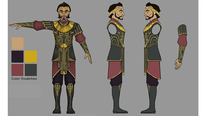 King Sanjay Rash / Character Design Illustration von Will Nichols