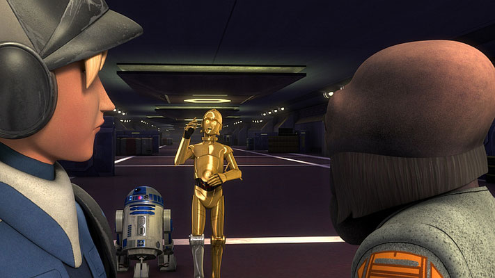  C-3PO und R2-D2 scheinen imperiale Droiden zu sein. In der Tat stehen sie im Dienst des imperialen Senats.