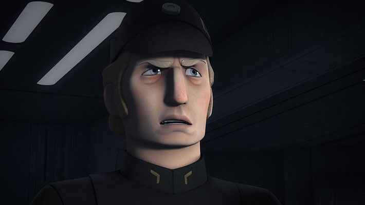 Die steile Karriere von Commander Brom Titus findet in dieser Episode ein jähes Ende, nachdem er in Staffel 2 noch als Admiral gestartet war.