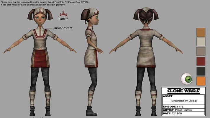 Raydonianisches Kind Character Design Illustration von Polina Hristova 