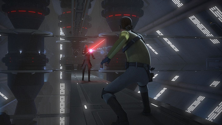 Der Maschinenraum des Sternzerstörers gleicht dem der Jedi Kreuzer