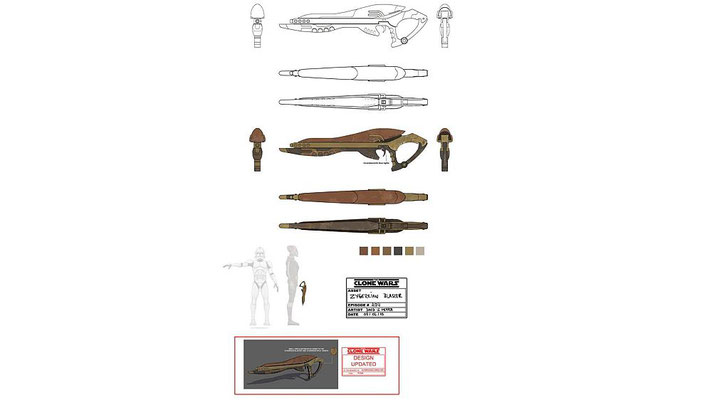 Zygerrianisches Blastergewehr / Design