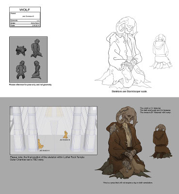 Jedi Skelett Illustration von Chris Glenn