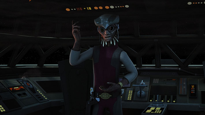 Hondos Musikgeschmack hat sich seit The Clone Wars nicht geändert. Die Musik auf der Broken Horn ist die selbe, die auch in der ersten Staffel von The Clone Wars zu hören war