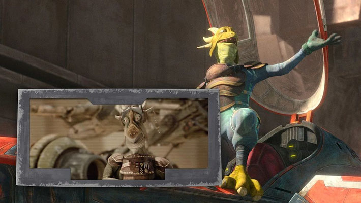 Der ungeschlagene Pilot Jet Venim ist wie der Podracer-Pilot Clegg Holfast ein Nosaurianer.