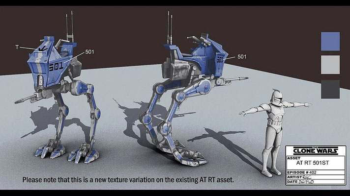 Farbgebung des 501st AT-RT