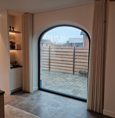 wave gordijn landelijke woning 