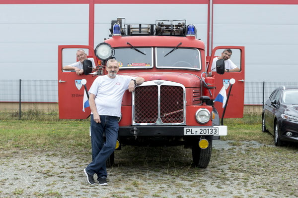 die Elsterberger Feuerwehr war mit einem S4001 in der Feuerwehrversion da