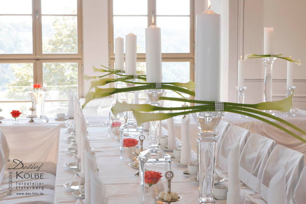 Hochzeitstafel im Oberen Schloss Greiz    by www.ihr-besonderer-tag.de