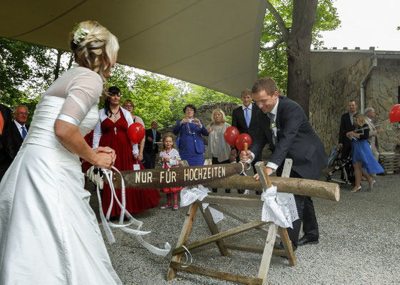 Burgruine Reichenfels - der Hochzeitsbrauch wird gepflegt