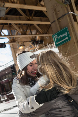 Fotoshooting mit Ellen in Chicago, Jackson Blvd.