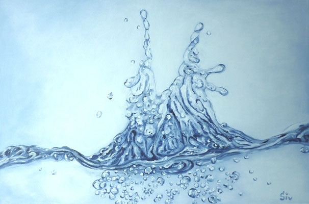 (*) Magie des Wassers, 40x60 cm, Acryl auf Leinwand