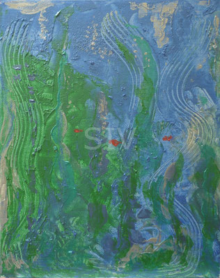 (*) Arielles Welt, 30 x 24 cm, Acryl auf Malplatte
