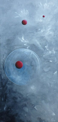 Time & Space I, 80x40 cm, Acryl auf Leinwand