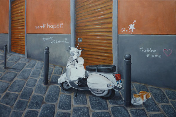 (*) Senti Napoli, Acryl auf Leinwand, 40x60 cm