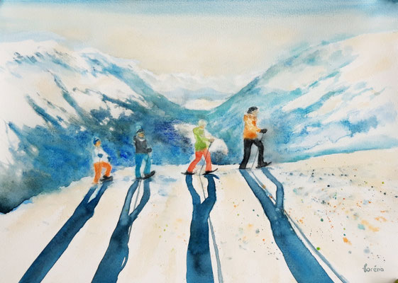 Randonnée hivernale 2 /38 x 53 mit Passepartout 48 x 60 CHF 300