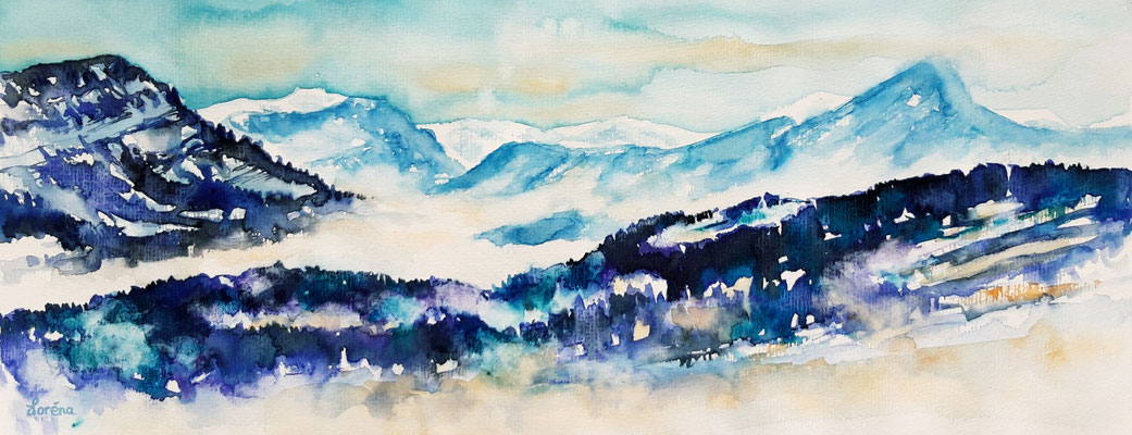 Panorama 20 x 50 mit Passepartout 30 x 60 CHF 250