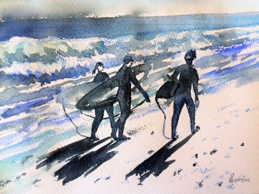 Surfeurs 1 /24 x 32 mit Passepartout 30 x 40 CHF 200