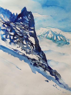 Minuscule 3 /25 x 35 mit Passepartout 40 x 50 CHF 250