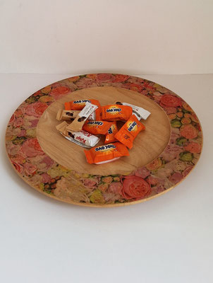 Holzteller Rosen - Bild 2