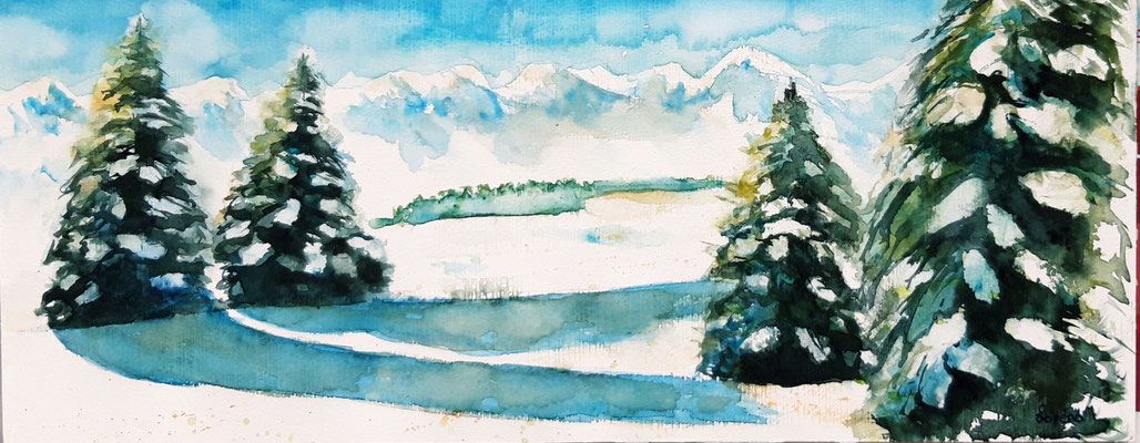 Mon beau Sapin... 20 x 50 mit Passepartout 30 x 60 CHF 250