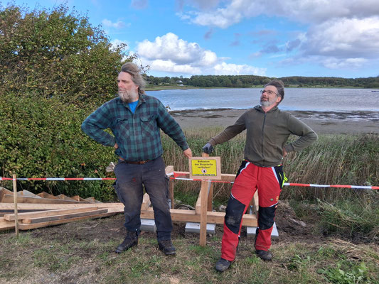 Tommy und Steffi sehr stolz auf ihre Baustelle