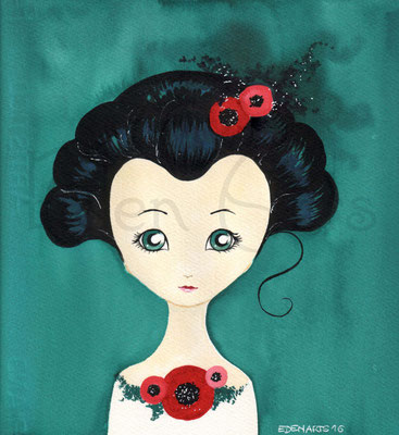 Geisha Mohnblumen -  Februar 2017