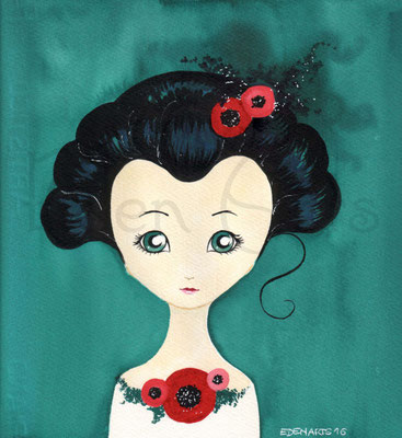 Geisha Mohnblumen -  Februar 2017