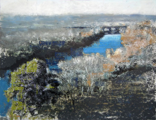 122x94 cm. 1.800 €. Oleo, acrílico, y tinta china sobre tabla.  