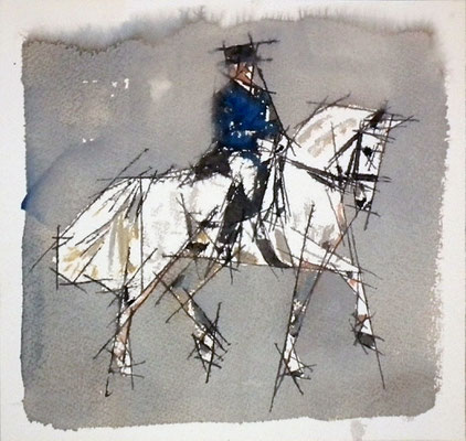 Doma clasica. 27x26 cm. Acuarela sobre papel Arches. 98 €.