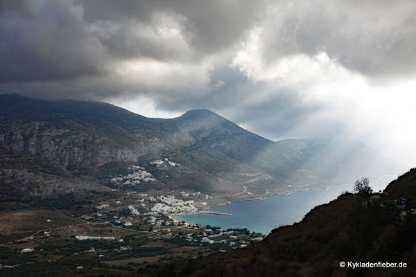 Amorgos, Blick auf die Bucht von Egiali