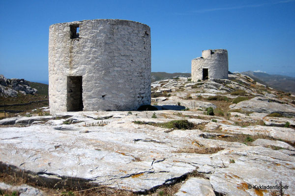 Amorgos, Mühlen bei Chora