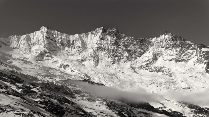 Mischabel mit Täschhorn, Dom und Lenzspitze.