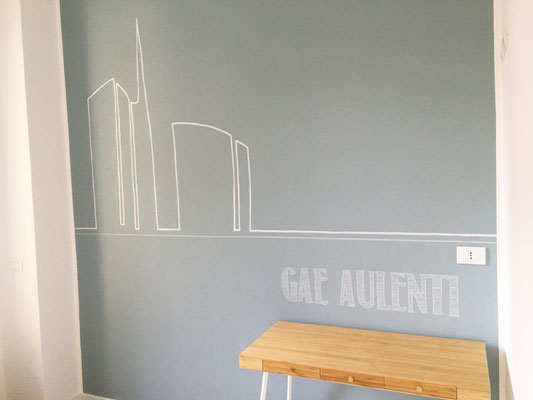 Decorazione di una parete al B&B "La terrazza di Barbara, Milano