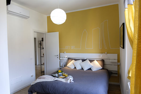 Decorazione di una parete al B&B "La terrazza di Barbara, Milano