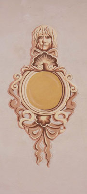 Decorazione fatta con pittura ai silicati, esterno